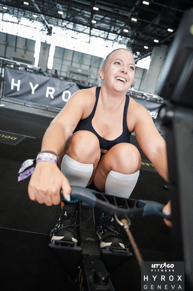 Sabine competing at HYROX Geneva