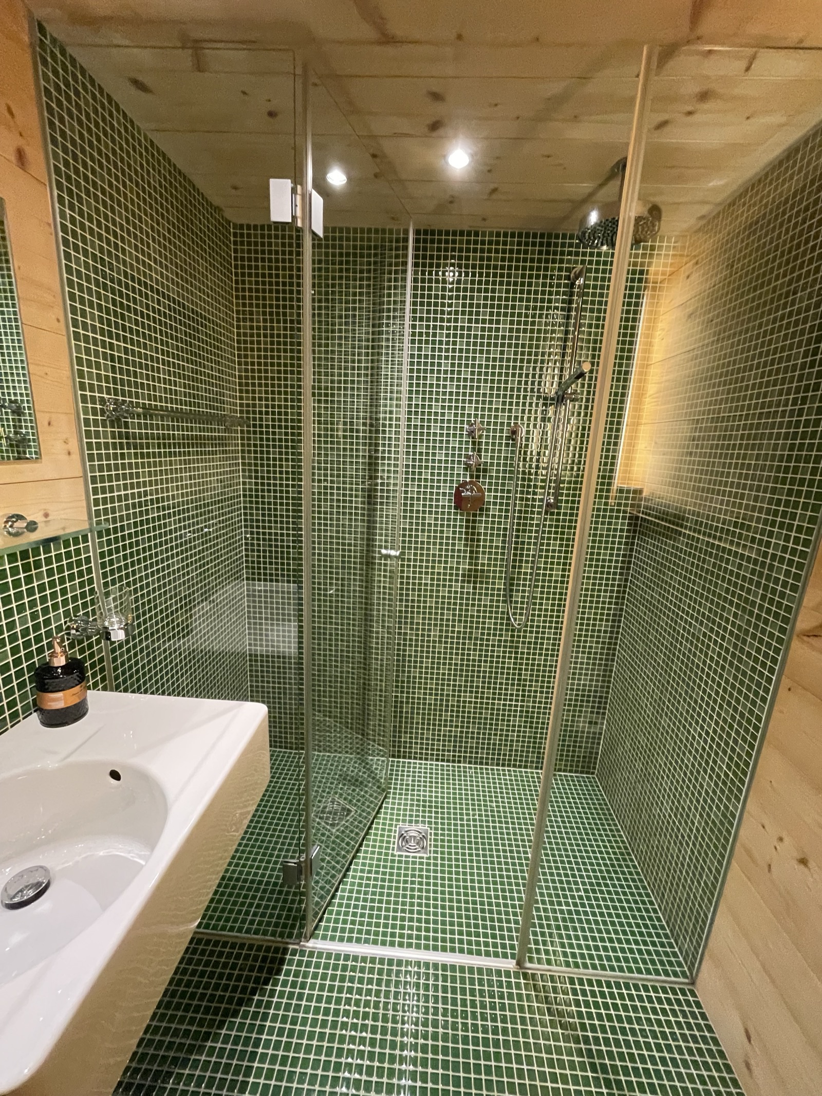 A chalet bathroom