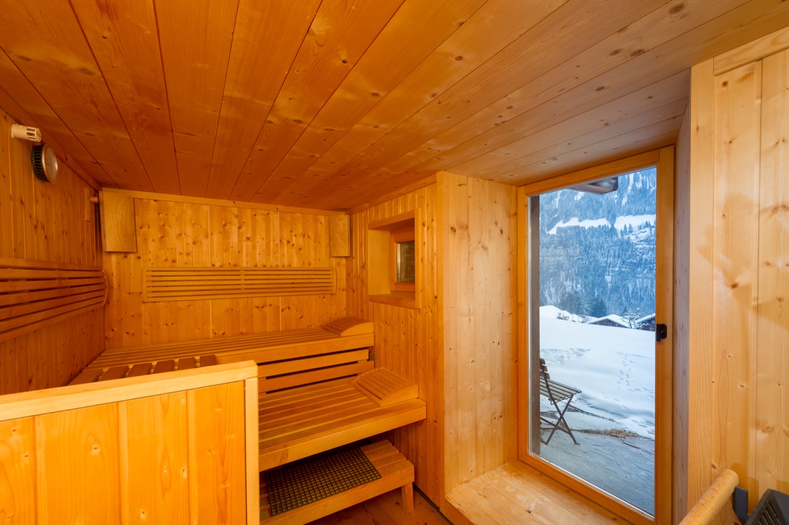 The chalet sauna