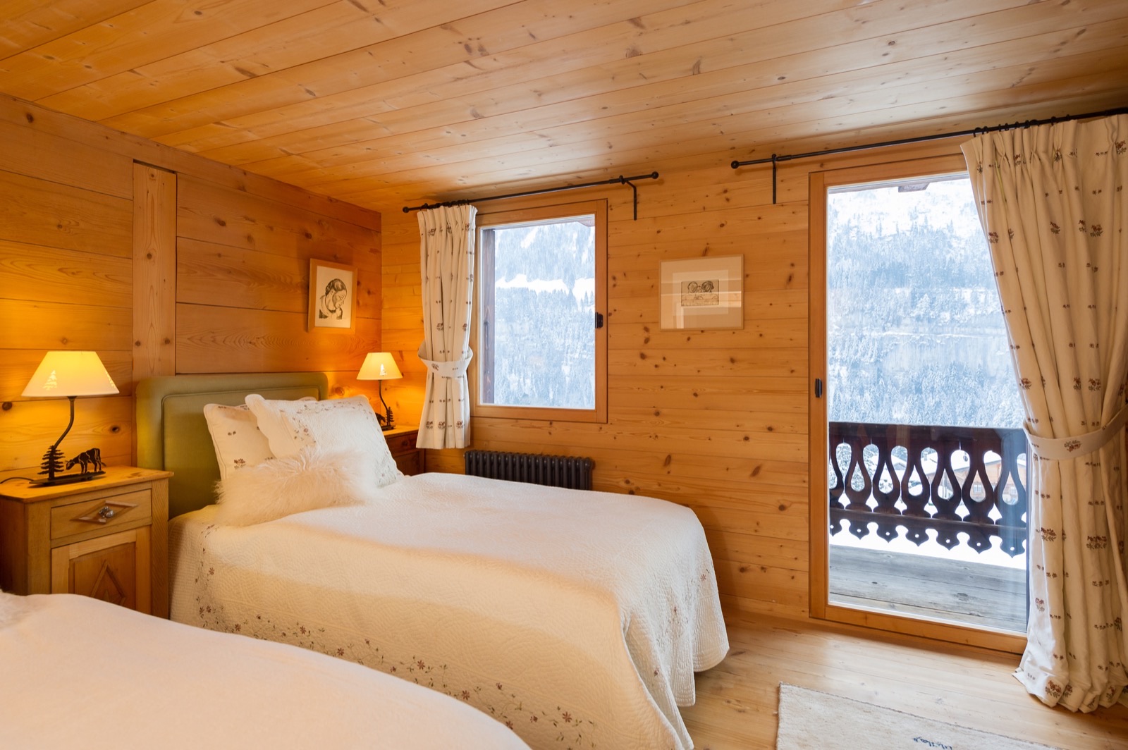A standard shared bedroom
